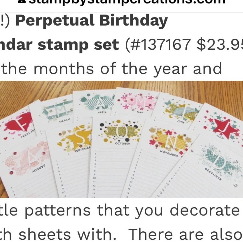 Stampin Up! perpetual beauty